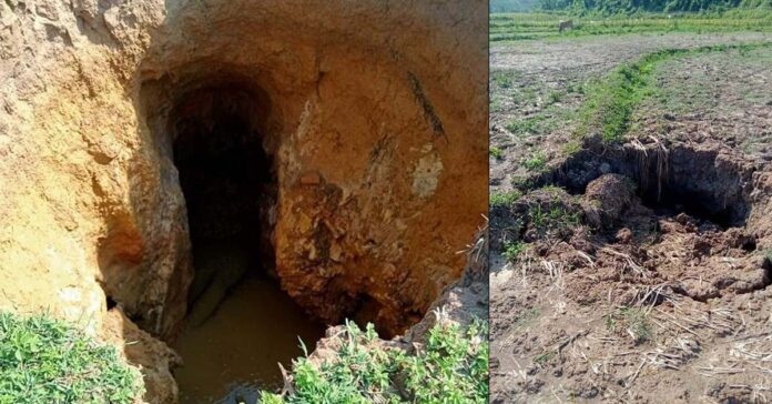 Sinkholes appear in Bokeo Province