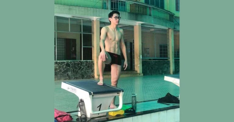 Laos olympic swimmer Santisouk Inthavong will carry the national flag