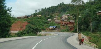 Road from Bokeo to Luang Namtha