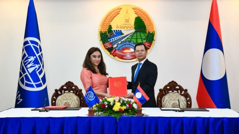 The Government of the Lao People’s Democratic Republic and International Organization for Migration co-sign the cooperation agreement to formalize partnership to strengthen relations further