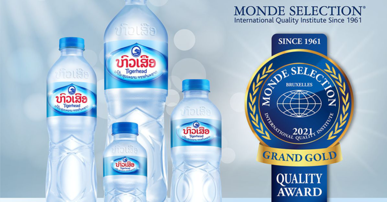 Tigerhead Drinking Water recognized again for world-class quality. Awarded Grand Gold at the Quality Awards 2021 by Monde Selection.