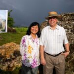 US Ambassador Peter Haymond and wife Dusadee at the Plain of Jars in Xieng Khouang Province.
