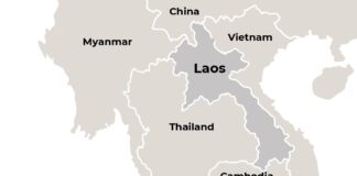 Laos borders