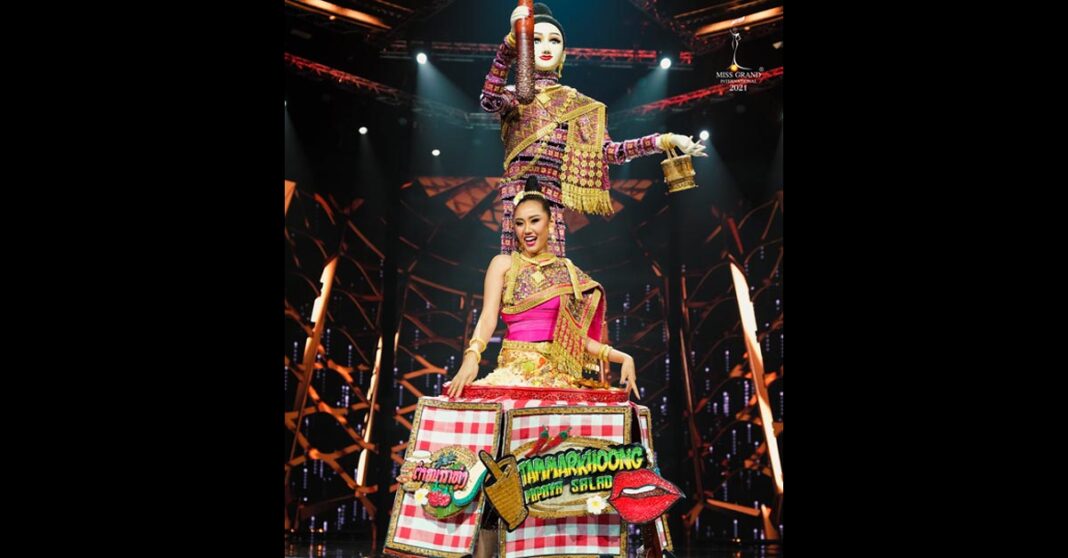 Miss Grand Laos 2021 Papaya Salad National Costume