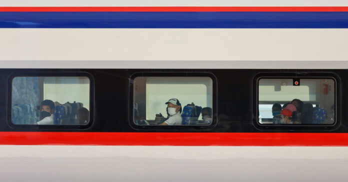 Passengers aboard the Laos-China Railway (Photo: Teng)