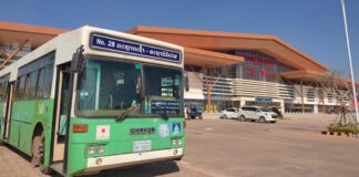 City 2 Bus Service at Vientiane Railway Station