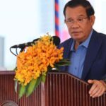 Hun Sen speaks at the inauguration ceremony of government-funded facilities and infrastructure in Preah Sihanouk province in December.