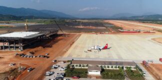 New international airport in Bokeo Province.
