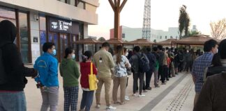 Passengers complain of long queues for the ticket office at Vientiane Station