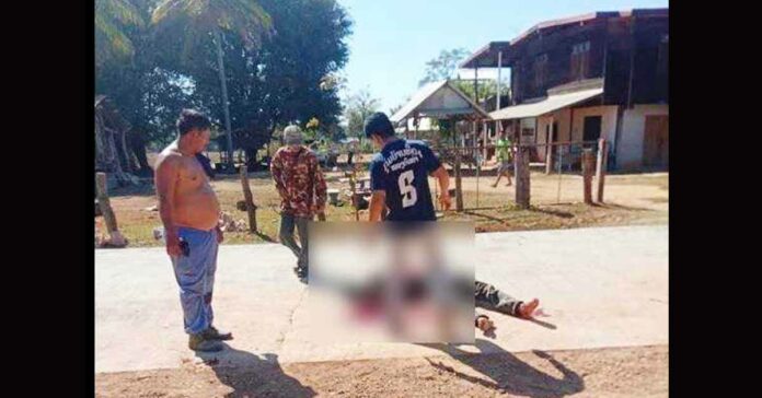 Savannakhet Police shoot and kill armed assailant.