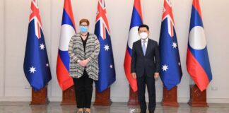 Australian Foreign Minister Marise Payne Visits Laos