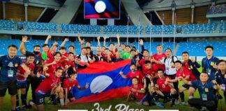 Laos shares third place with Timor-Leste