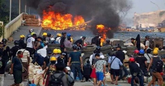 Myanmar renews bombing and air strikes, displacing thousands.