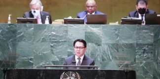 Anouparb Vongnorkeo, Ambassador and Permanent Representative of the Lao PDR at the 11th Emergency Special Session of the United Nations General Assembly