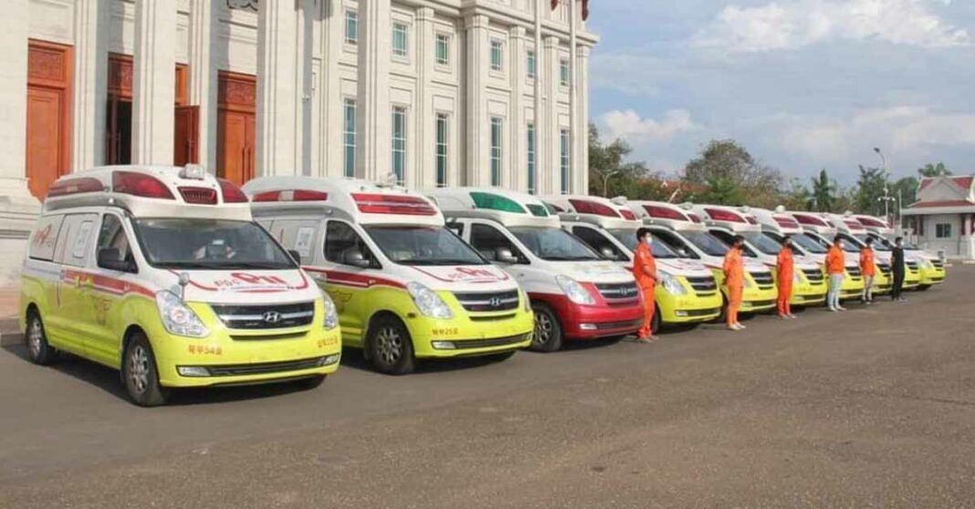 Korean Organization Donates Ambulances to Laos.