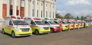 Korean Organization Donates Ambulances to Laos.