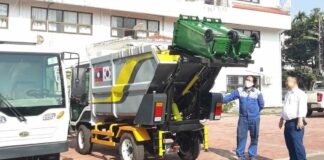 Laos receives electric mini garbage trucks