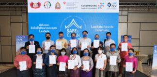 Professionals and bussinesses recived LaoSafe certifications.