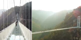 Bach Long Glass Bridge in Vietnam