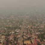 Air pollution descends upon Laos each year during the dry season when slash and burn agriculture is conducted.