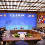 Biden addresses Southeast Asian leaders at the US-ASEAN Special Summit.