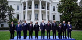 Featured - US and ASEAN leaders stand together on the South Lawn of the White House