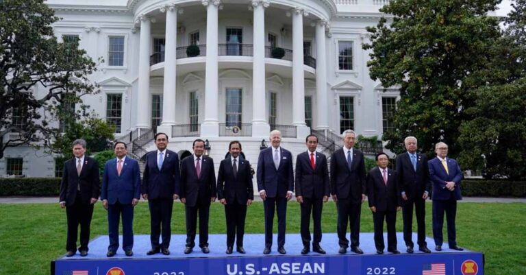 Featured - US and ASEAN leaders stand together on the South Lawn of the White House