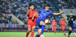 Laos mens football team out of SEA Games 2021