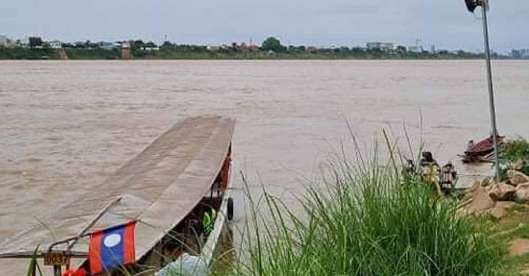 View of Vientiane Capital from Xing Xou Island.