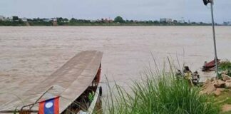 View of Vientiane Capital from Xing Xou Island.