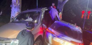 Road accident near Mahosot hospital in Vientiane Capital.