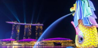 Singapore night sky to be lit up with electricity from Laos.