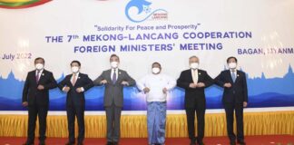 7th Mekong-Lancang Foreign Ministers' Cooperation Meeting held in Bagan, Myanmar