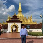 Ambassador Nadav visits That Luang Stupa in Vientiane Capital.