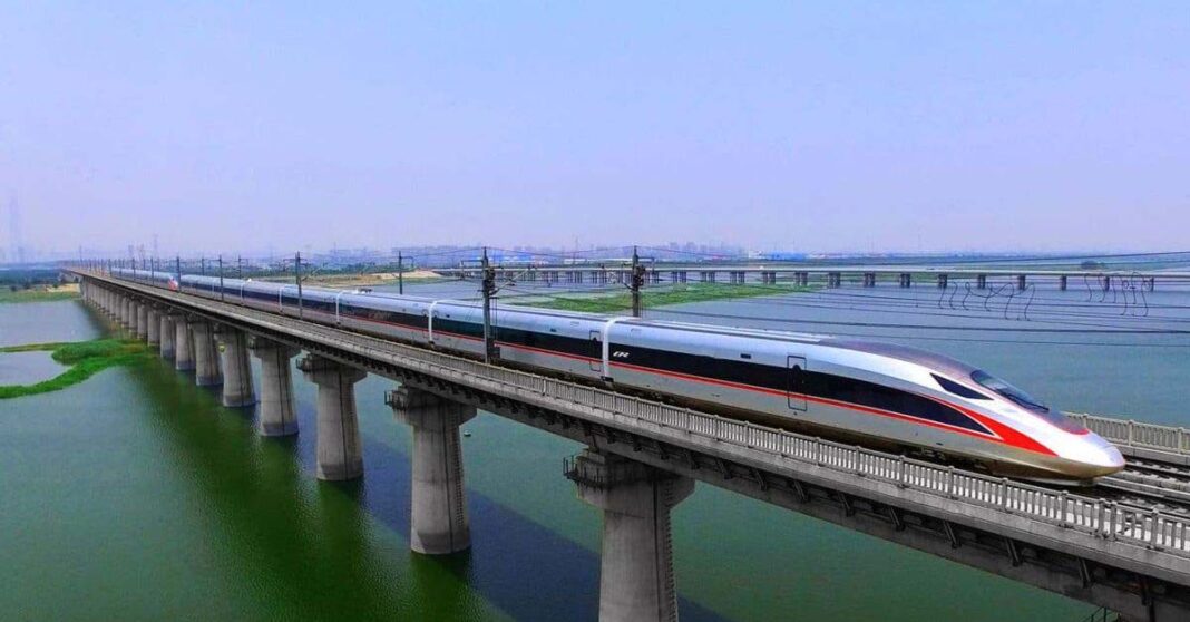 Artist impression of Jakarta-Bandung high-speed Railway built by China in Indonesia.