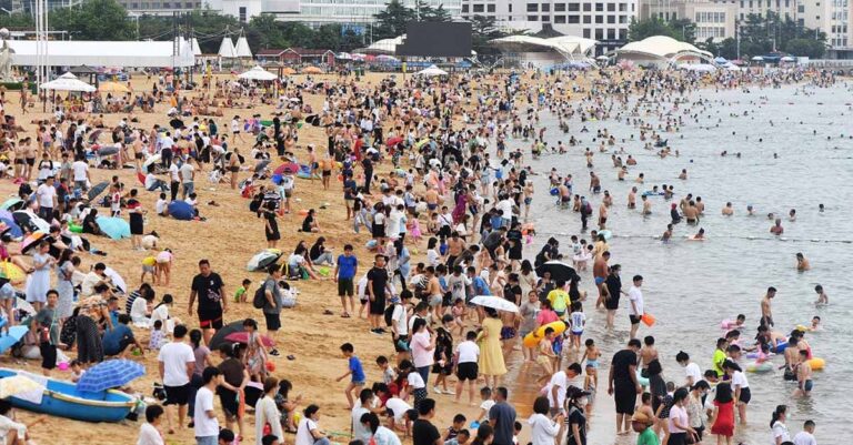 China experiencing a heatwave.