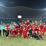 Laos under-19 National Football Team celebrates their win