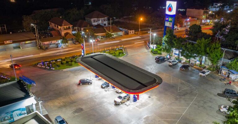 A PTT Petrol Station in Vientiane Capital