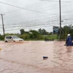 Flash floods in Sikhottabong District, Vientiane Capital