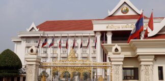 Laos Prime Minister's Office in Vientiane Capital