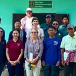 WSC officials and local official in Savanakhet.