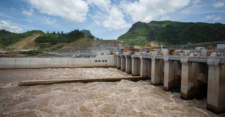 Xayaburi Hydroelectric Power Project in Xayaboury Province, Laos