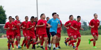 Laos u17 football team trains in Kyrgyzstan