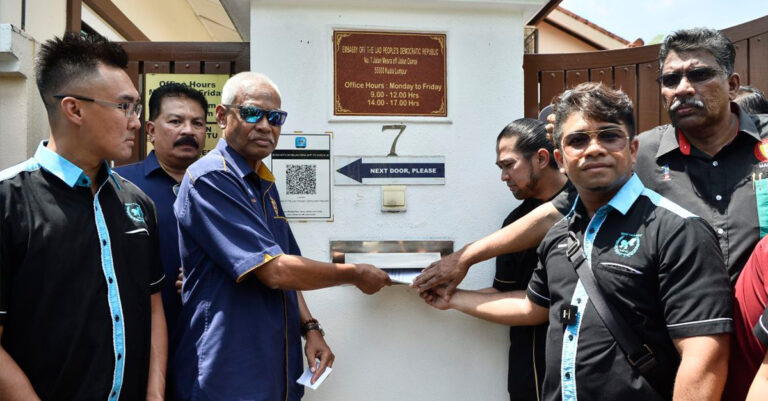 Family Members of Job Scam Victims Protest at Laos Embassy in Malaysia