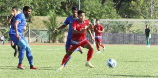 The Laos National Football Team faces off against Maldives at the 2022 FIFA Friendlies in Brunei.