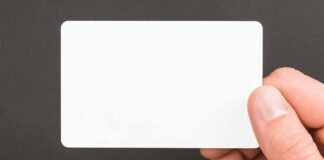 Blank identity card