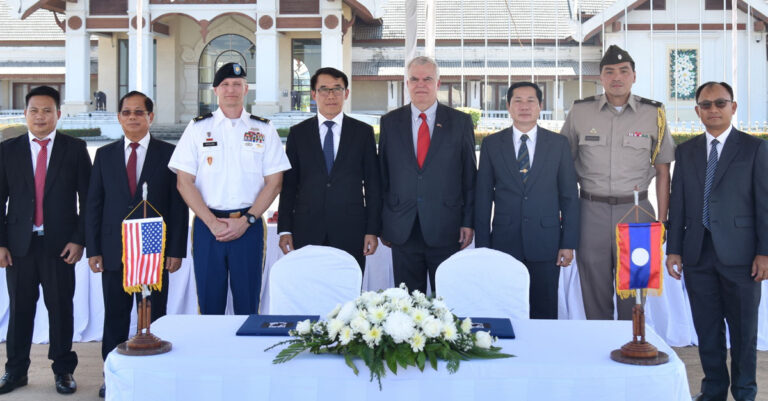 Lao Govt Holds Ceremony to Return Remains of Missing US Soldiers