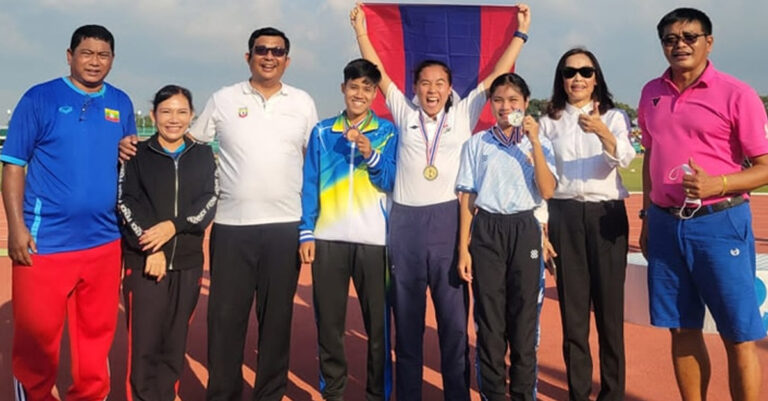 Lao Sprinter Wins Gold Medal at Thailand Open 2022