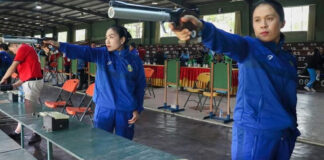 A shooting event held in Vientiane Capital on Monday to kickstart the National Games | Lao National Radio