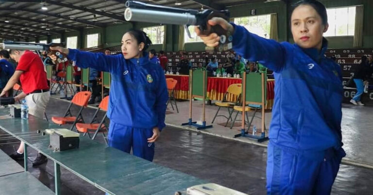 A shooting event held in Vientiane Capital on Monday to kickstart the National Games | Lao National Radio